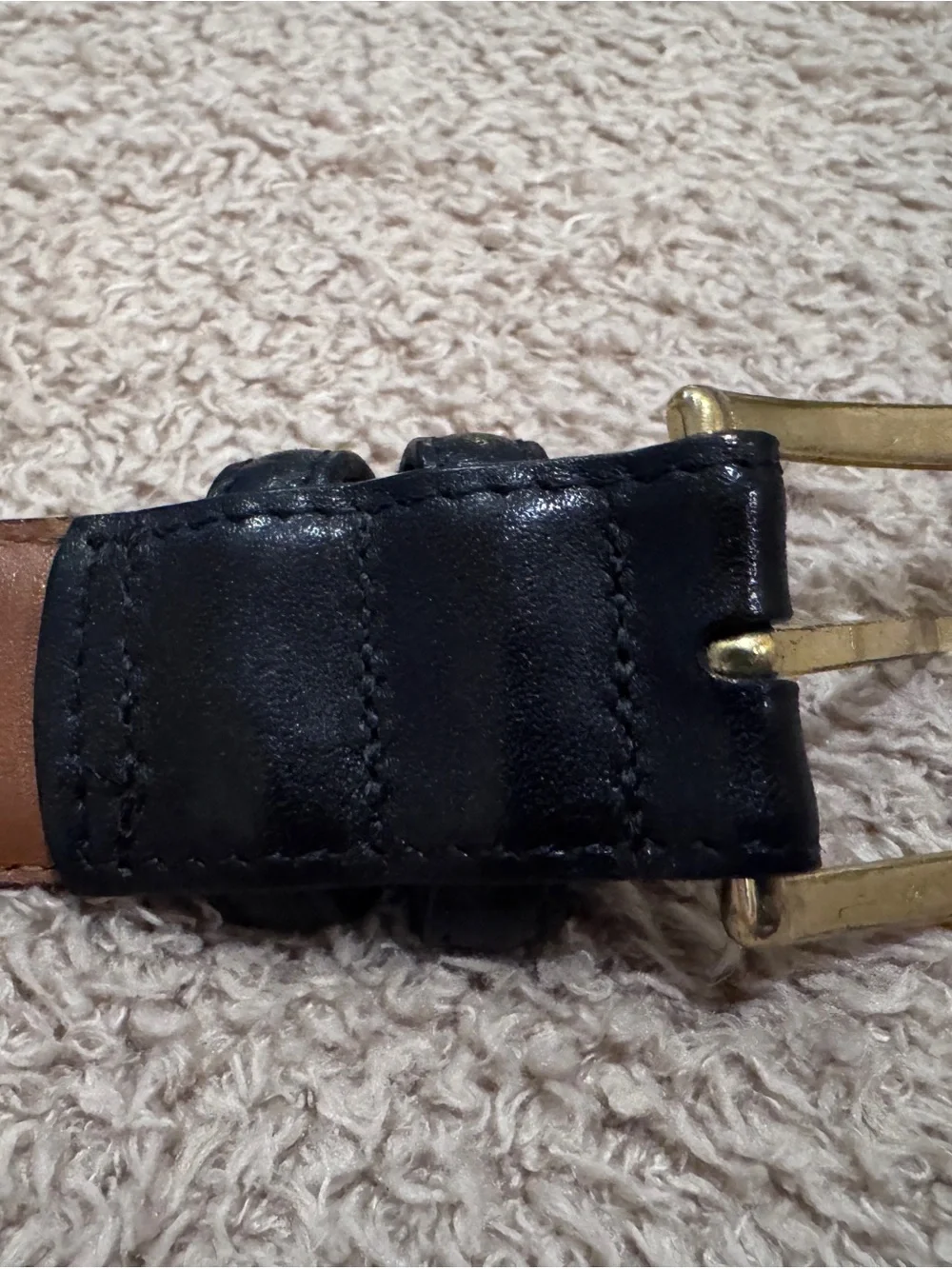 Allen Edmonds Custom Calf Leather Belt 40/100 Black Leather Lined Made in USA